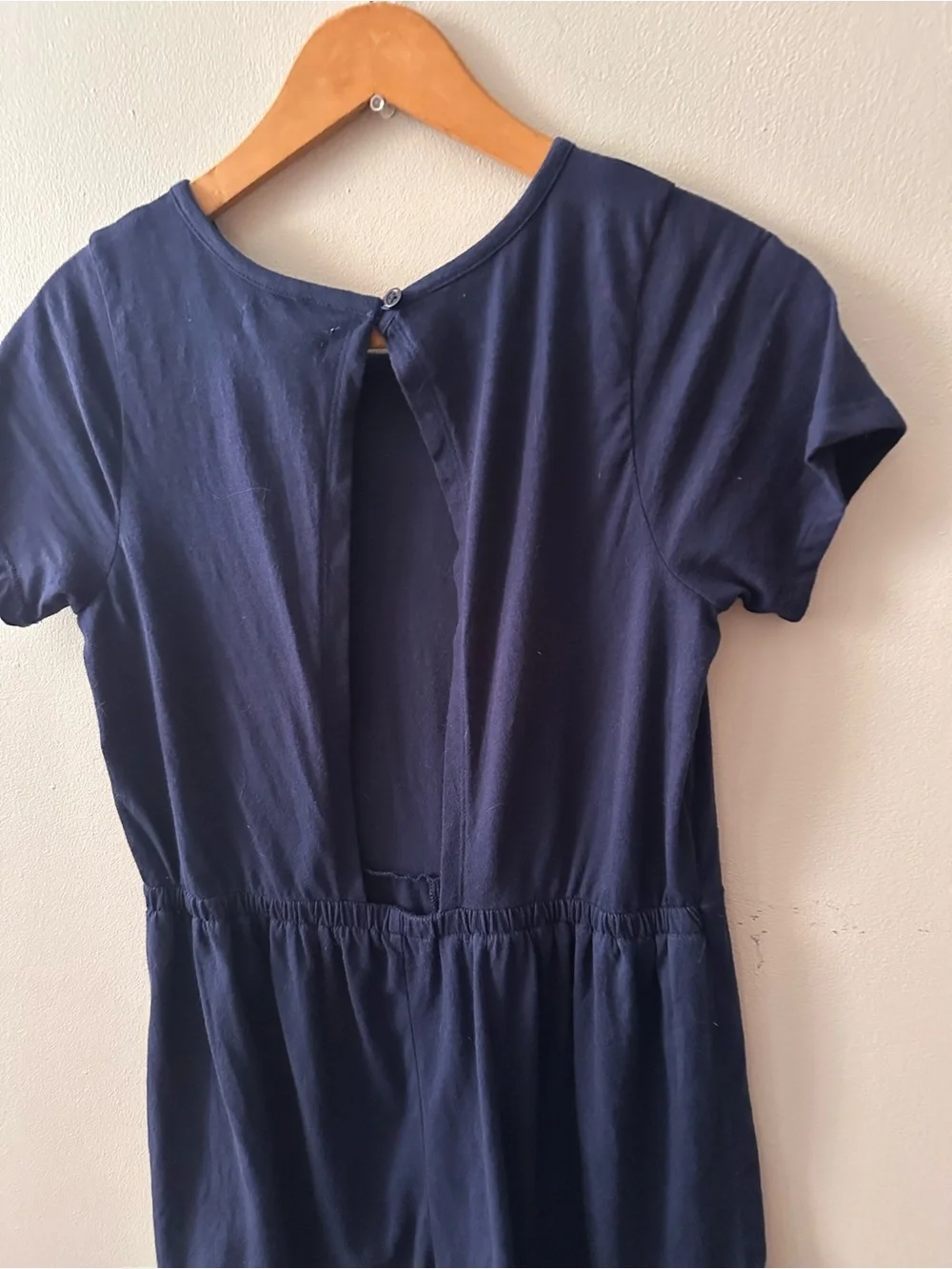 Melrose and Market Navy Short Sleeve Jumpsuit